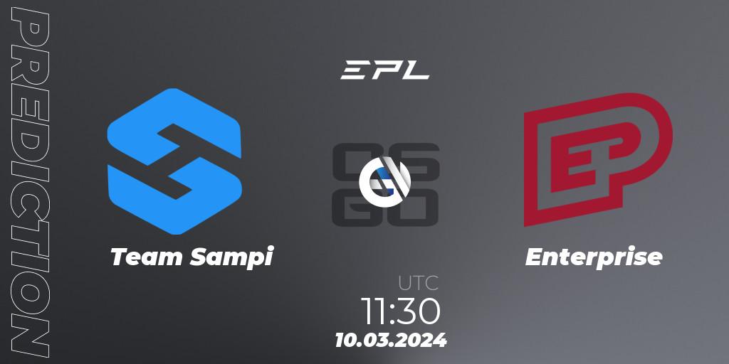 Team Sampi vs Enterprise: Betting TIp, Match Prediction. 09.03.2024 at 11:30. Counter-Strike (CS2), European Pro League Season 14