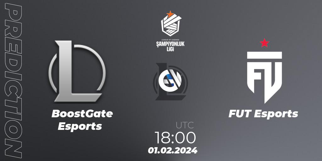 BoostGate Esports vs FUT Esports: Betting TIp, Match Prediction. 01.02.2024 at 18:00. LoL, TCL Winter 2024