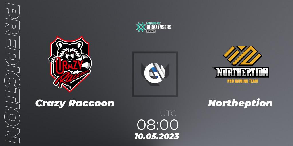Crazy Raccoon vs Northeption: Betting TIp, Match Prediction. 10.05.23. VALORANT, VALORANT Challengers 2023: Japan Split 2