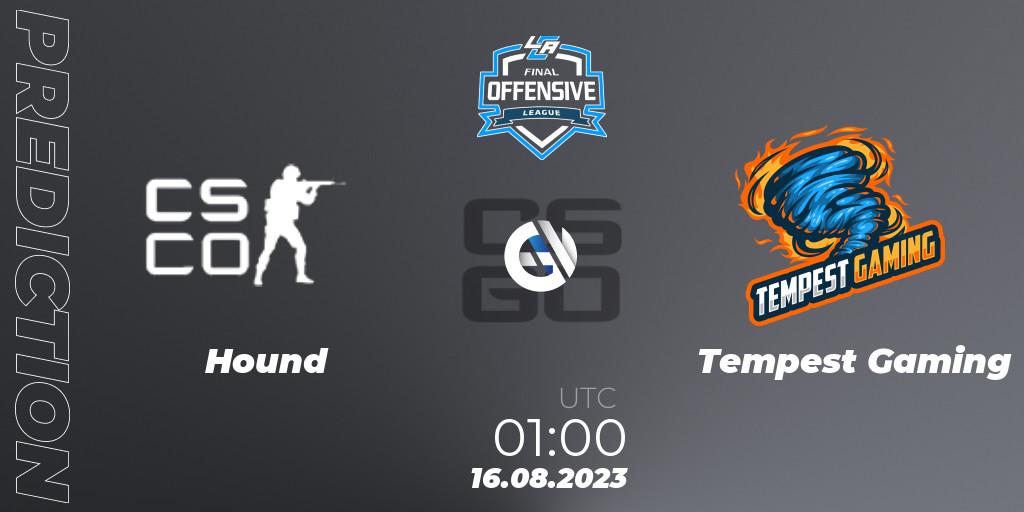 Hound vs Tempest: Betting TIp, Match Prediction. 23.08.2023 at 00:30. Counter-Strike (CS2), LCA Final Offensive League