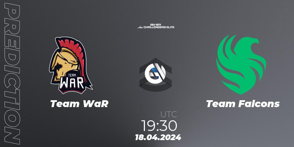 Team WaR vs Team Falcons: Betting TIp, Match Prediction. 18.04.2024 at 19:30. Call of Duty, Call of Duty Challengers 2024 - Elite 2: EU