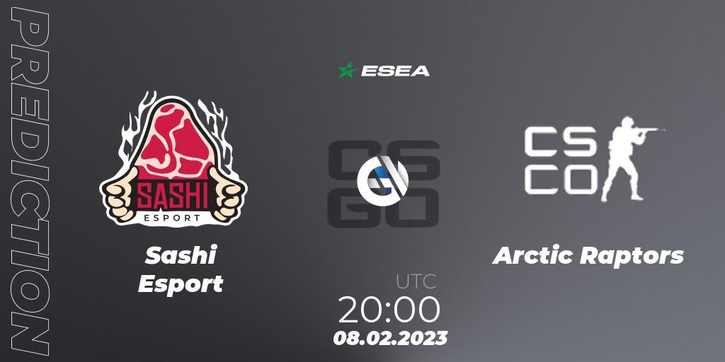  Sashi Esport vs Arctic Raptors: Betting TIp, Match Prediction. 08.02.23. CS2 (CS:GO), ESEA Season 44: Advanced Division - Europe