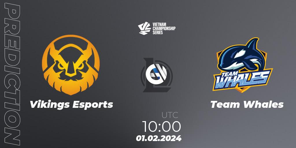 Vikings Esports vs Team Whales: Betting TIp, Match Prediction. 01.02.24. LoL, VCS Dawn 2024 - Group Stage