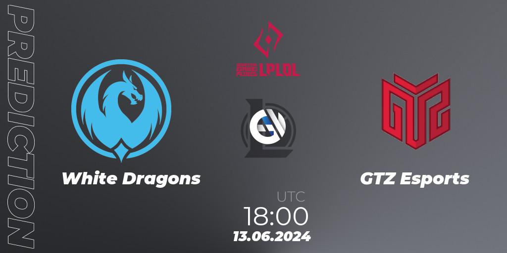 White Dragons vs GTZ Esports: Betting TIp, Match Prediction. 13.06.2024 at 18:00. LoL, LPLOL Split 2 2024