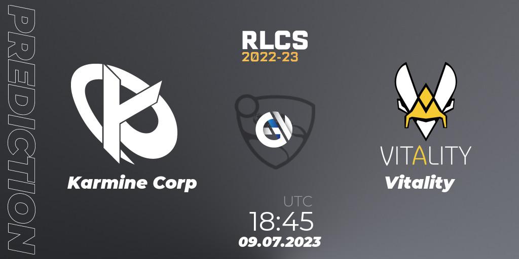 Karmine Corp vs Vitality: Betting TIp, Match Prediction. 09.07.2023 at 18:45. Rocket League, RLCS 2022-23 Spring Major