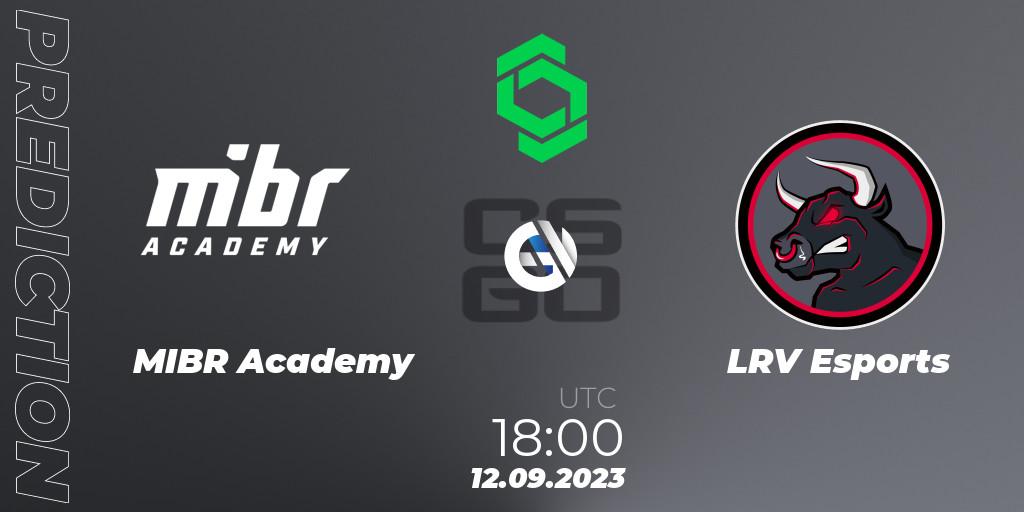 MIBR Academy vs LRV Esports: Betting TIp, Match Prediction. 12.09.23. CS2 (CS:GO), CCT South America Series #11