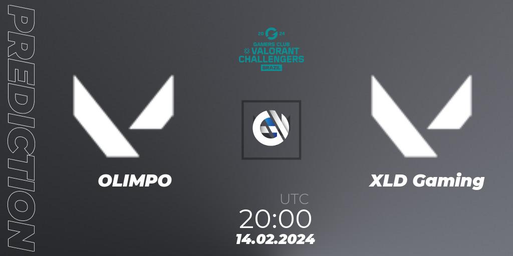 OLIMPO vs XLD Gaming: Betting TIp, Match Prediction. 14.02.2024 at 20:00. VALORANT, VALORANT Challengers Brazil 2024: Split 1