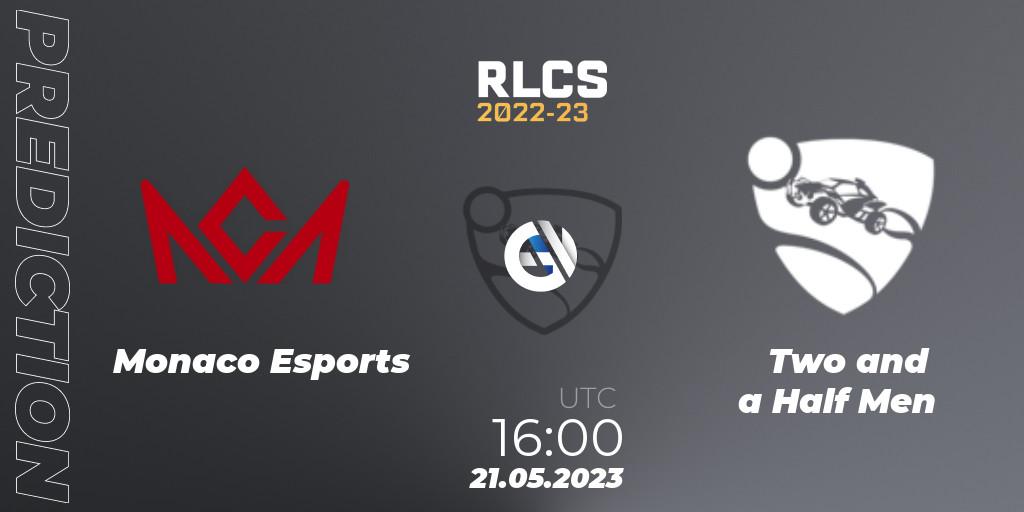 Monaco Esports vs Two and a Half Men: Betting TIp, Match Prediction. 21.05.2023 at 16:00. Rocket League, RLCS 2022-23 - Spring: Europe Regional 2 - Spring Cup: Closed Qualifier