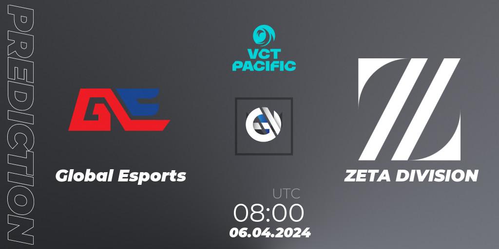 Global Esports vs ZETA DIVISION: Betting TIp, Match Prediction. 06.04.24. VALORANT, VALORANT Champions Tour 2024: Pacific League - Stage 1 - Group Stage