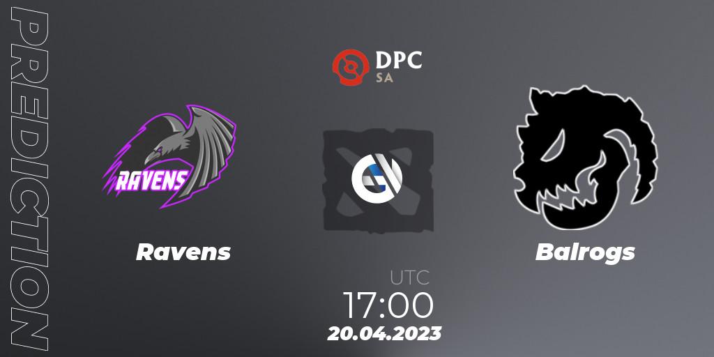 Ravens vs Balrogs: Betting TIp, Match Prediction. 20.04.23. Dota 2, DPC 2023 Tour 2: SA Division II (Lower)