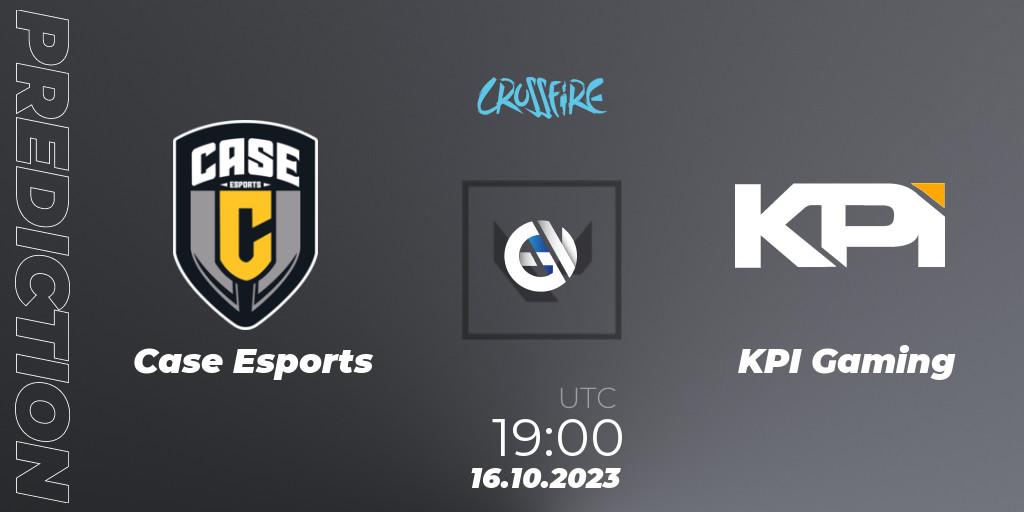 Case Esports vs KPI Gaming: Betting TIp, Match Prediction. 16.10.2023 at 19:00. VALORANT, LVP - Crossfire Cup 2023: Contenders #2