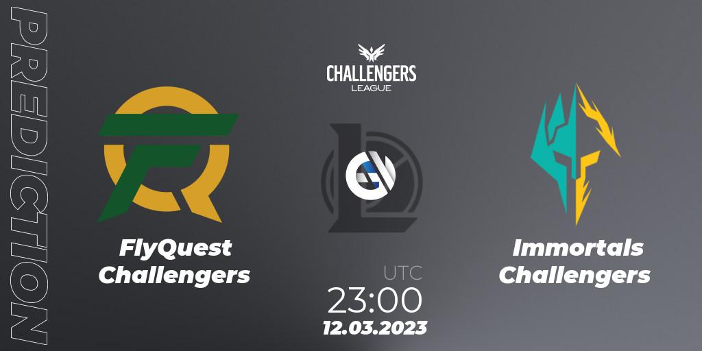 FlyQuest Challengers vs Immortals Challengers: Betting TIp, Match Prediction. 12.03.23. LoL, NACL 2023 Spring - Playoffs