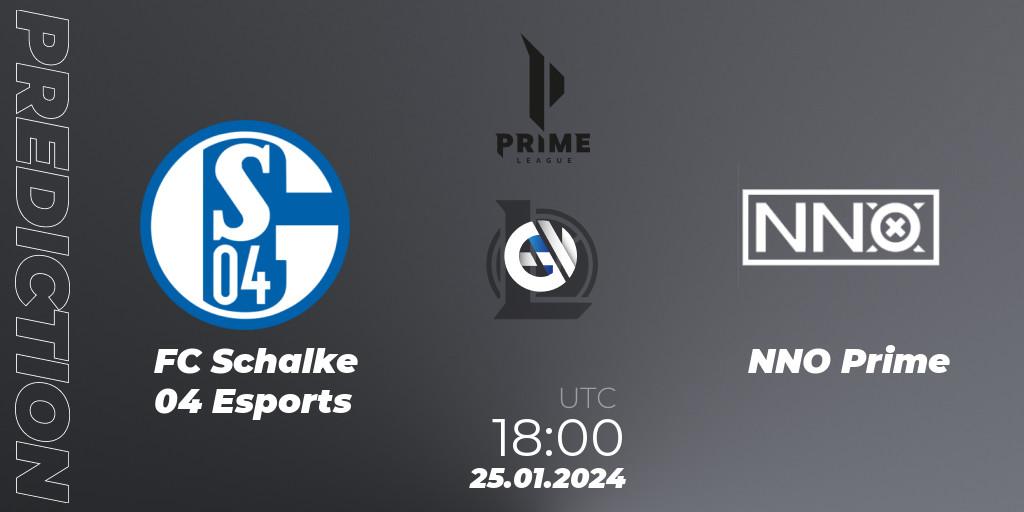 FC Schalke 04 Esports vs NNO Prime: Betting TIp, Match Prediction. 25.01.24. LoL, Prime League Spring 2024 - Group Stage