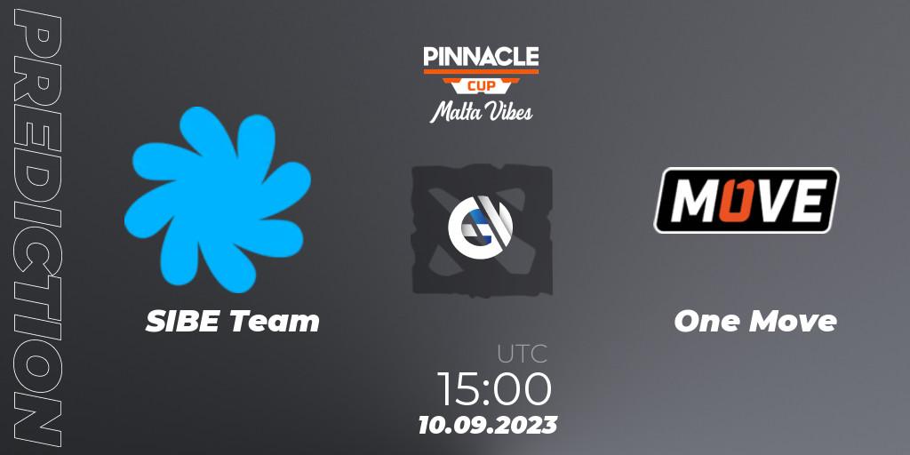 SIBE Team vs One Move: Betting TIp, Match Prediction. 10.09.2023 at 15:00. Dota 2, Pinnacle Cup: Malta Vibes #3