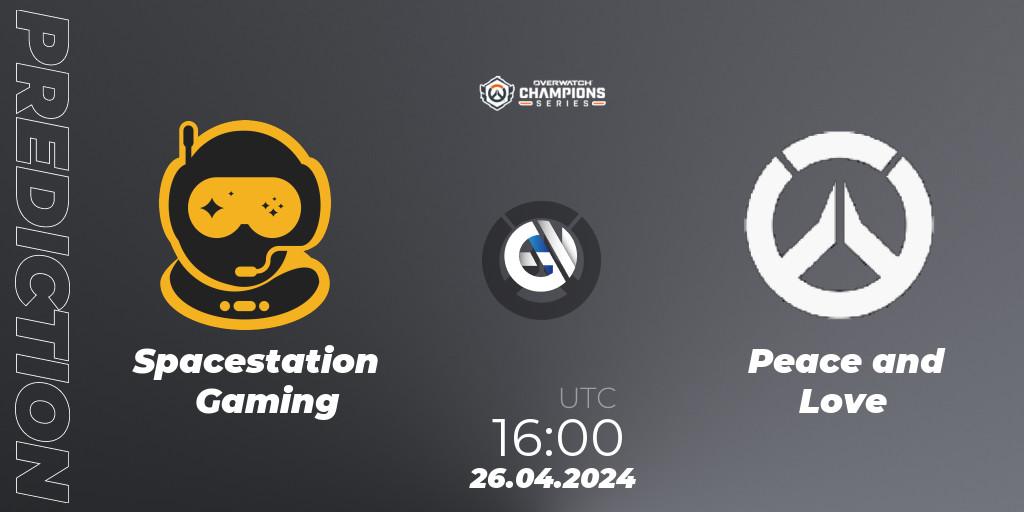 Spacestation Gaming vs Peace and Love: Betting TIp, Match Prediction. 26.04.24. Overwatch, Overwatch Champions Series 2024 - EMEA Stage 2 Main Event