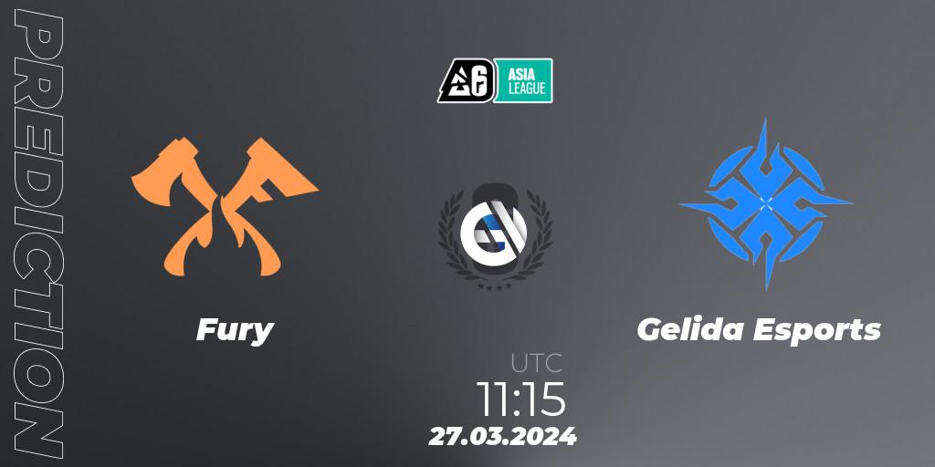 Fury vs Gelida Esports: Betting TIp, Match Prediction. 27.03.24. Rainbow Six, Asia League 2024 - Stage 1