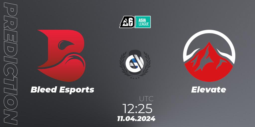 Bleed Esports vs Elevate: Betting TIp, Match Prediction. 11.04.24. Rainbow Six, Asia League 2024 - Stage 1
