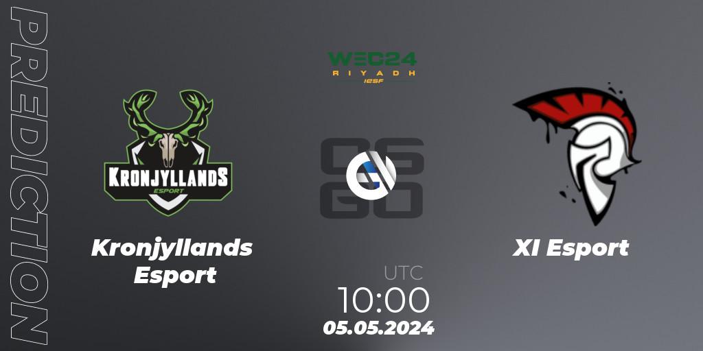 Kronjyllands Esport vs XI Esport: Betting TIp, Match Prediction. 05.05.2024 at 10:00. Counter-Strike (CS2), IESF World Esports Championship 2024: Danish Qualifier