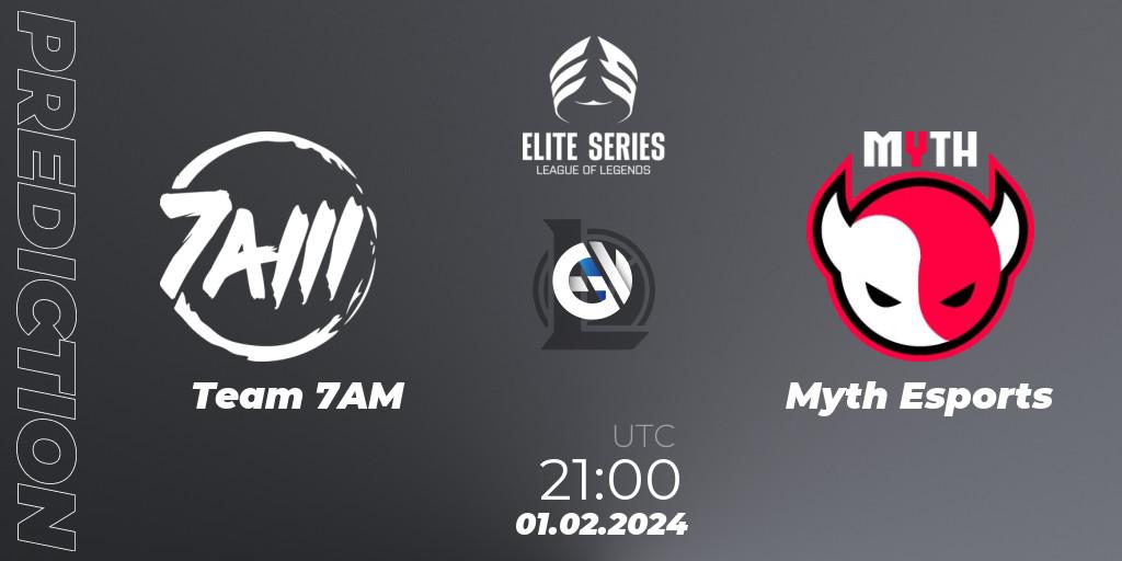 Team 7AM vs Myth Esports: Betting TIp, Match Prediction. 01.02.24. LoL, Elite Series Spring 2024