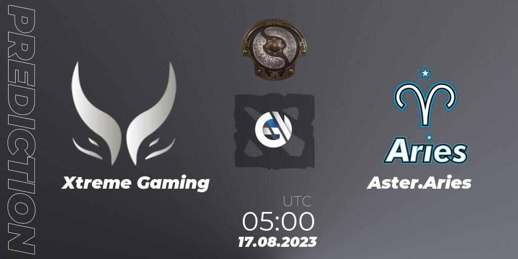 Xtreme Gaming vs Aster.Aries: Betting TIp, Match Prediction. 17.08.23. Dota 2, The International 2023 - China Qualifier