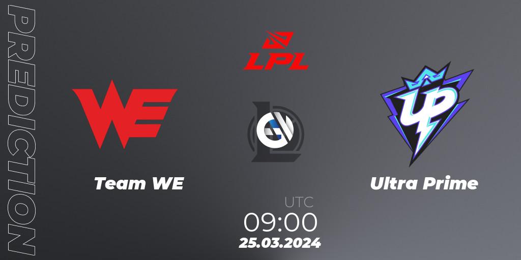 Team WE vs Ultra Prime: Betting TIp, Match Prediction. 25.03.2024 at 09:00. LoL, LPL Spring 2024 - Group Stage