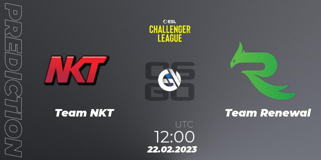 Team NKT vs Team Renewal: Betting TIp, Match Prediction. 22.02.23. CS2 (CS:GO), ESL Challenger League Season 44: Asia-Pacific