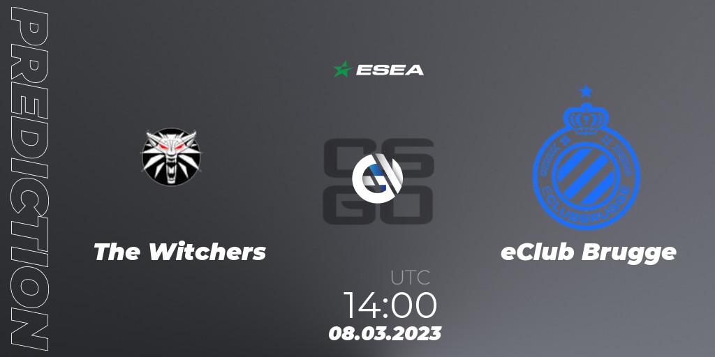 The Witchers vs eClub Brugge: Betting TIp, Match Prediction. 08.03.2023 at 14:10. Counter-Strike (CS2), ESEA Season 44: Advanced Division - Europe