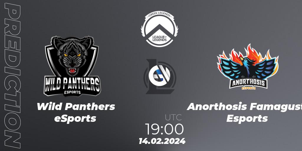 Wild Panthers eSports vs Anorthosis Famagusta Esports: Betting TIp, Match Prediction. 14.02.24. LoL, GLL Spring 2024