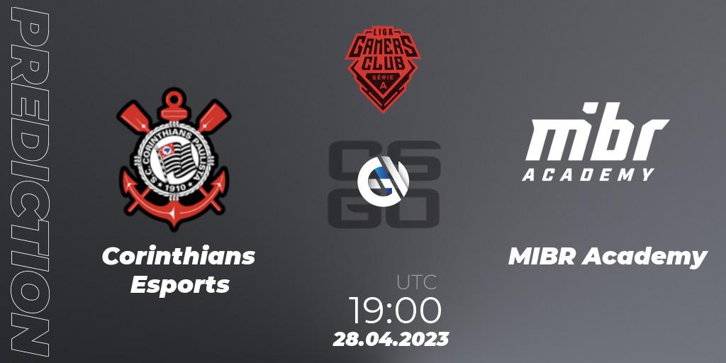 Corinthians Esports vs MIBR Academy: Betting TIp, Match Prediction. 28.04.2023 at 19:00. Counter-Strike (CS2), Gamers Club Liga Série A: April 2023