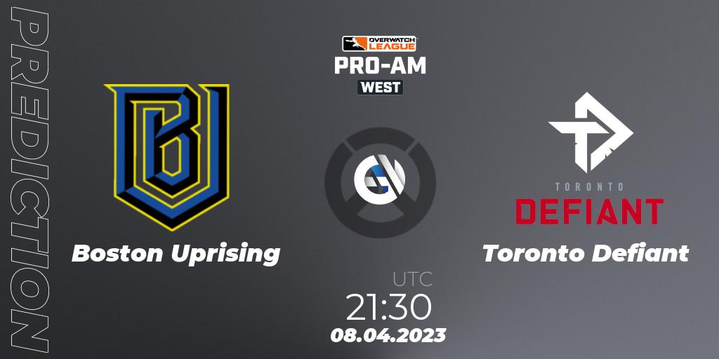 Boston Uprising vs Toronto Defiant: Betting TIp, Match Prediction. 08.04.23. Overwatch, Overwatch League 2023 - Pro-Am