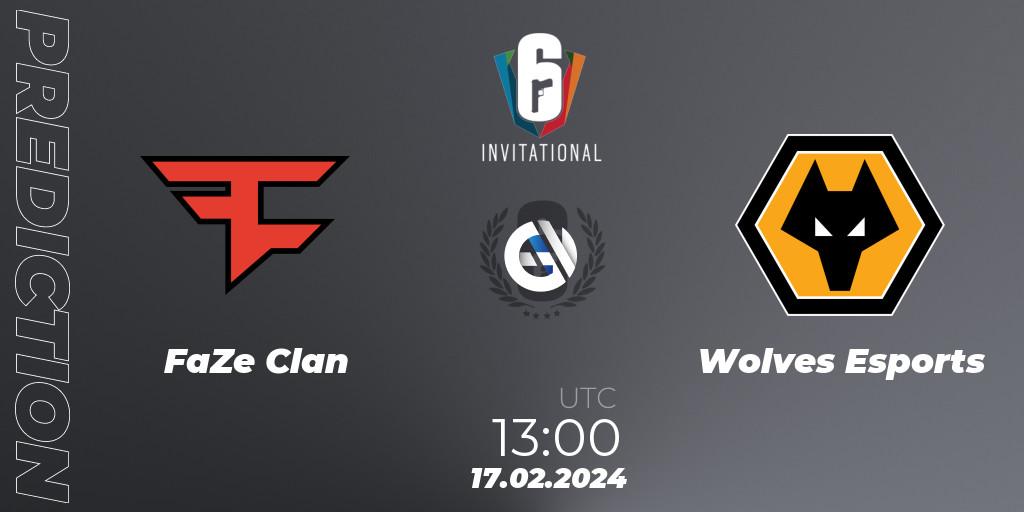 FaZe Clan vs Wolves Esports: Betting TIp, Match Prediction. 17.02.24. Rainbow Six, Six Invitational 2024 - Group Stage