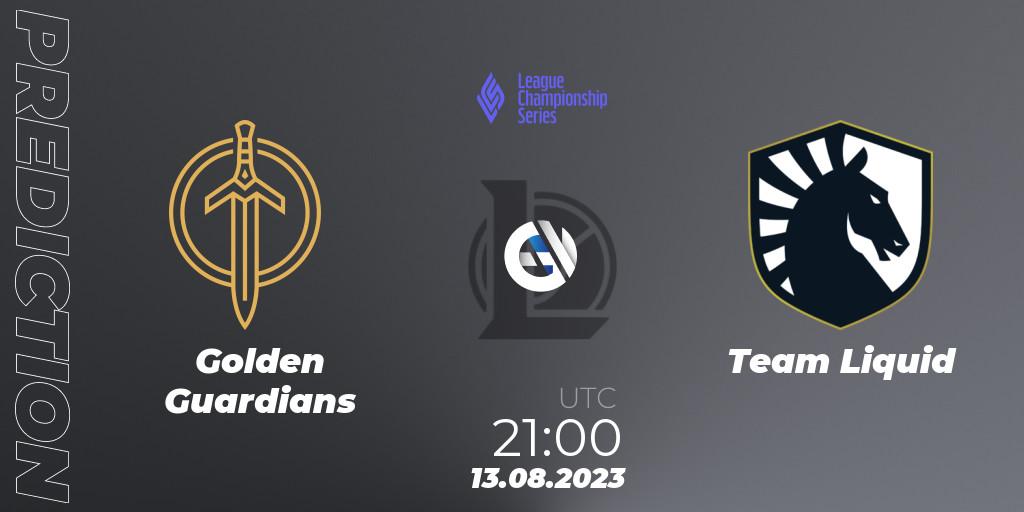 Golden Guardians vs Team Liquid: Betting TIp, Match Prediction. 13.08.2023 at 21:00. LoL, LCS Summer 2023 - Playoffs