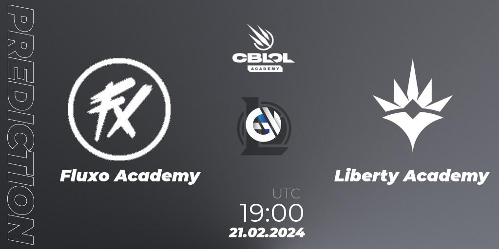 Fluxo Academy vs Liberty Academy: Betting TIp, Match Prediction. 21.02.2024 at 19:00. LoL, CBLOL Academy Split 1 2024