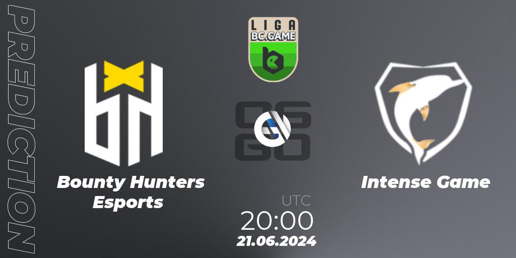 Bounty Hunters Esports vs Intense Game: Betting TIp, Match Prediction. 21.06.2024 at 20:00. Counter-Strike (CS2), Dust2 Brasil Liga Season 3: Division 1