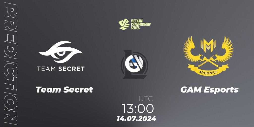 Team Secret vs GAM Esports: Betting TIp, Match Prediction. 03.08.2024 at 13:00. LoL, VCS Summer 2024 - Group Stage