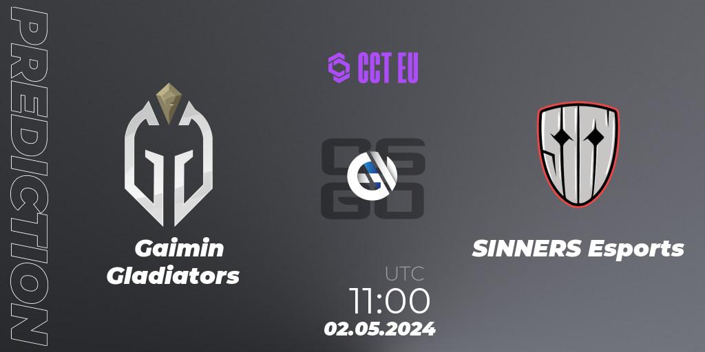 Gaimin Gladiators vs SINNERS Esports: Betting TIp, Match Prediction. 02.05.24. CS2 (CS:GO), CCT Season 2 Europe Series 1