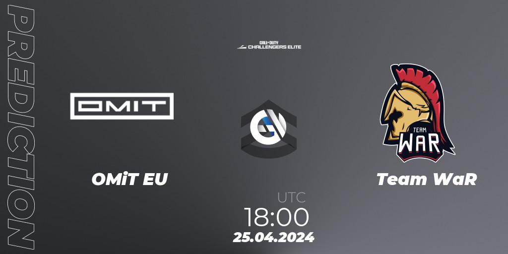 OMiT EU vs Team WaR: Betting TIp, Match Prediction. 25.04.2024 at 18:00. Call of Duty, Call of Duty Challengers 2024 - Elite 2: EU