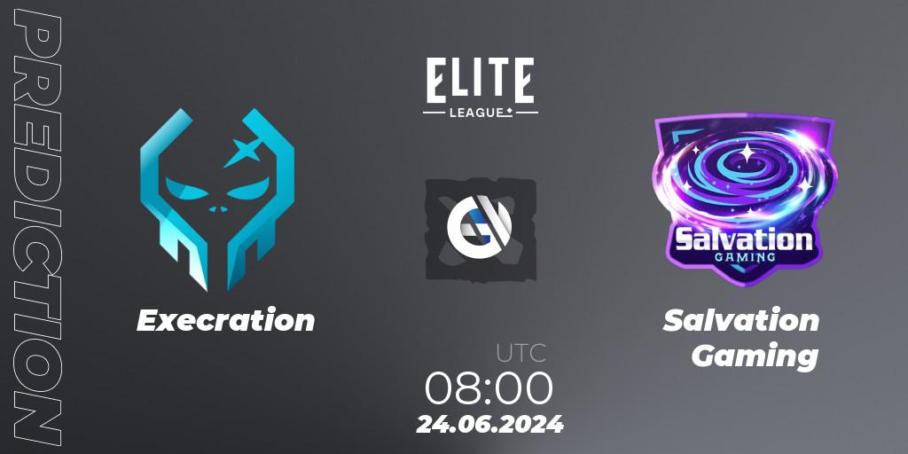 Execration vs Salvation Gaming: Betting TIp, Match Prediction. 24.06.2024 at 08:45. Dota 2, Elite League Season 2: Southeast Asia Closed Qualifier