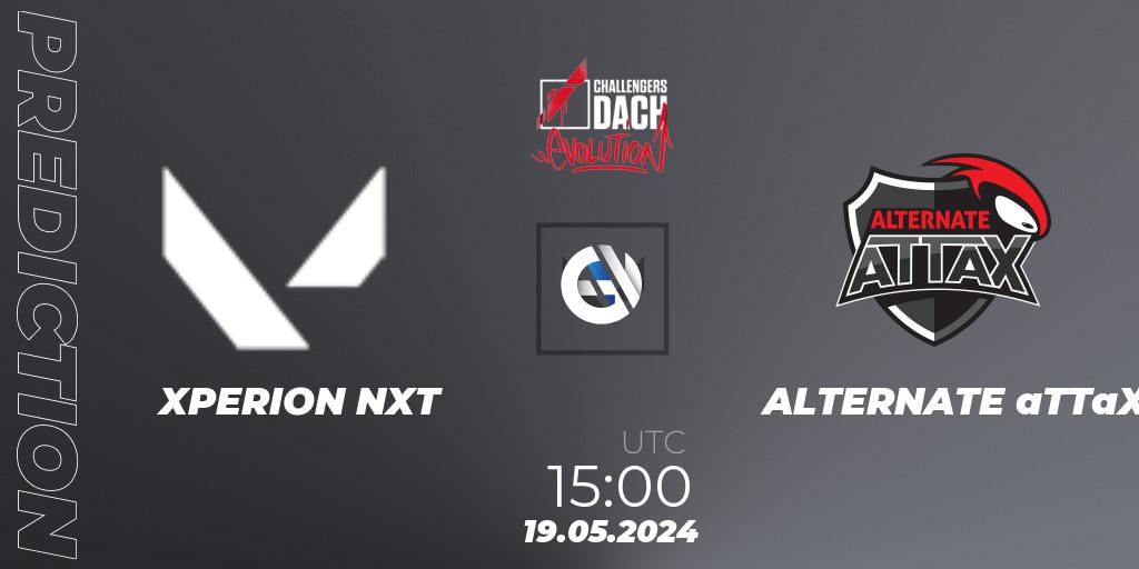 XPERION NXT vs ALTERNATE aTTaX: Betting TIp, Match Prediction. 19.05.2024 at 18:00. VALORANT, VALORANT Challengers 2024 DACH: Evolution Split 2