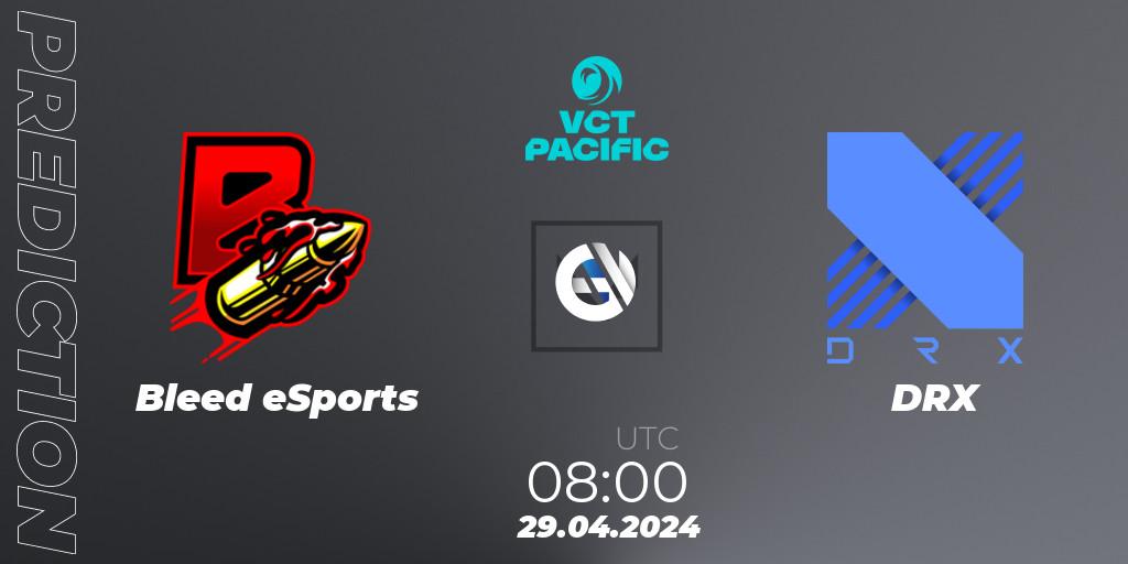 Bleed eSports vs DRX: Betting TIp, Match Prediction. 29.04.24. VALORANT, VALORANT Champions Tour 2024: Pacific League - Stage 1 - Group Stage