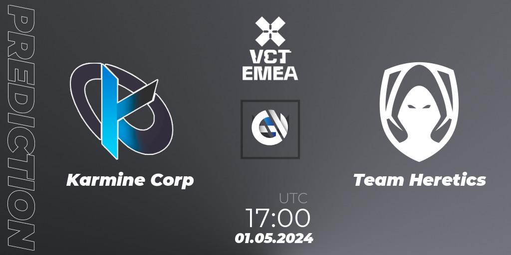 Karmine Corp vs Team Heretics: Betting TIp, Match Prediction. 01.05.24. VALORANT, VALORANT Champions Tour 2024: EMEA League - Stage 1 - Group Stage