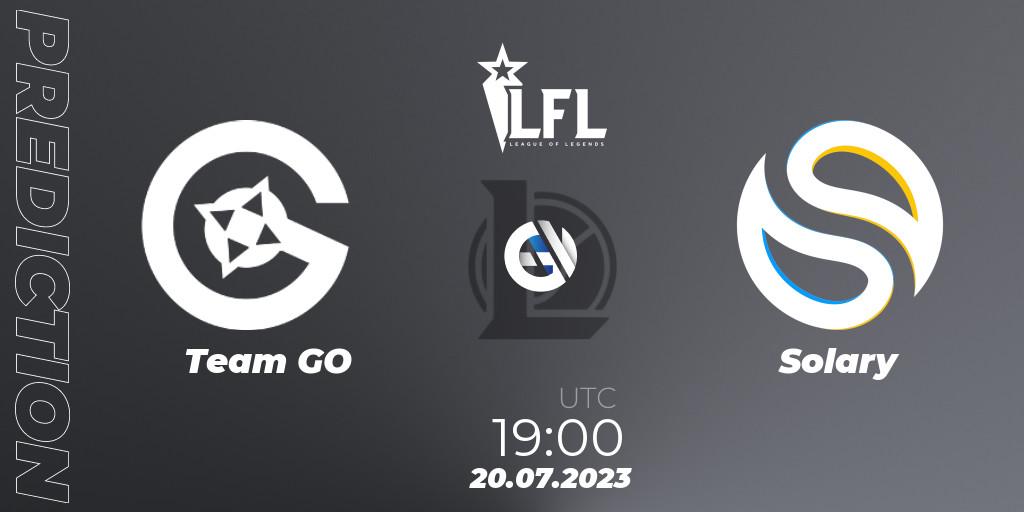 Team GO vs Solary: Betting TIp, Match Prediction. 20.07.23. LoL, LFL Summer 2023 - Group Stage