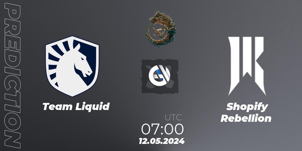 Team Liquid vs Shopify Rebellion: Betting TIp, Match Prediction. 12.05.24. Dota 2, PGL Wallachia Season 1 - Group Stage