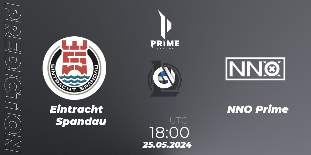 Eintracht Spandau vs NNO Prime: Betting TIp, Match Prediction. 25.05.2024 at 18:00. LoL, Prime League Summer 2024