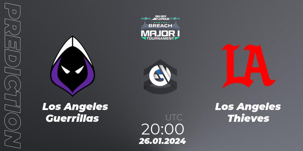 Los Angeles Guerrillas vs Los Angeles Thieves: Betting TIp, Match Prediction. 26.01.24. Call of Duty, Call of Duty League 2024: Stage 1 Major