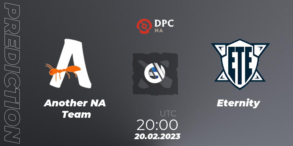 Another NA Team vs Eternity: Betting TIp, Match Prediction. 20.02.23. Dota 2, DPC 2022/2023 Winter Tour 1: NA Division II (Lower)