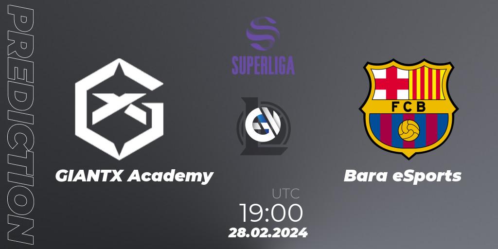 GIANTX Academy vs Barça eSports: Betting TIp, Match Prediction. 28.02.24. LoL, Superliga Spring 2024 - Group Stage