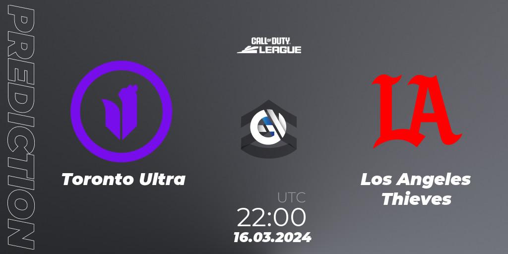 Toronto Ultra vs Los Angeles Thieves: Betting TIp, Match Prediction. 16.03.2024 at 22:00. Call of Duty, Call of Duty League 2024: Stage 2 Major Qualifiers