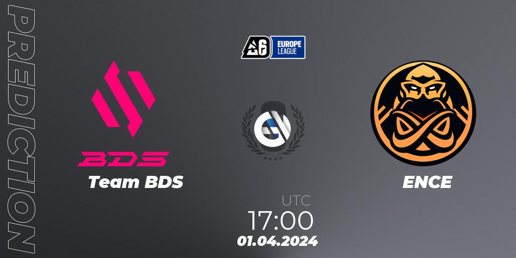 Team BDS vs ENCE: Betting TIp, Match Prediction. 01.04.24. Rainbow Six, Europe League 2024 - Stage 1