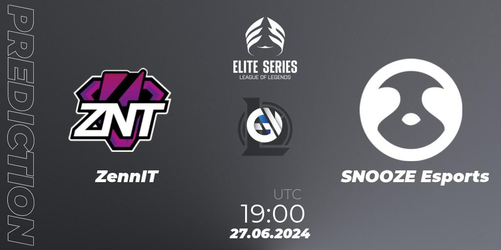 ZennIT vs SNOOZE Esports: Betting TIp, Match Prediction. 27.06.2024 at 19:00. LoL, Elite Series Summer 2024